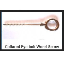Collared Eyebolt Wood Screw Thread