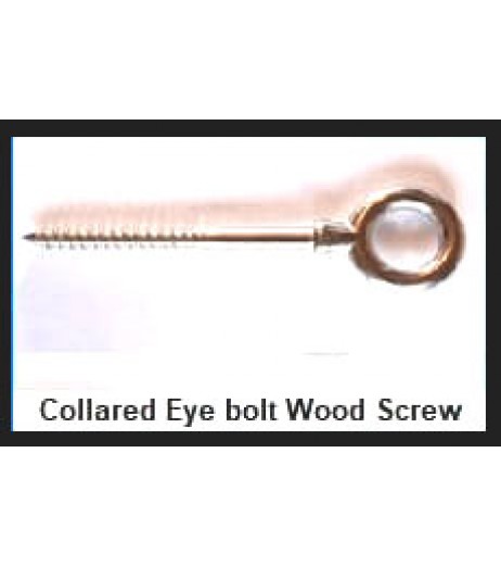 Collared Eyebolt Wood Screw Thread