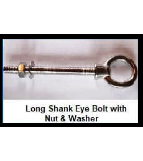 Long Shank Eye bolt C/W Nut & Washer