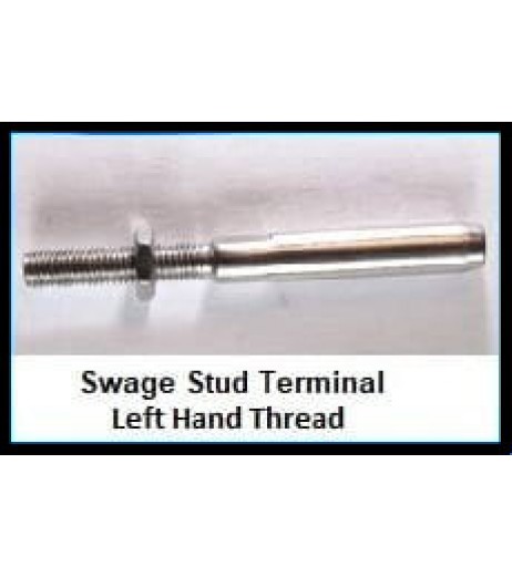 Swage Stud Terminal Left Hand Thread