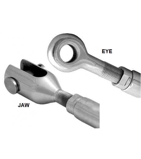 Stainless Lifting Rigging Screw with Jaw & Eye