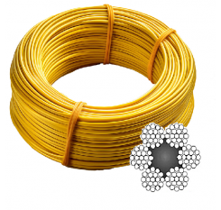 6 x 19 Plastic Coated Wire Rope