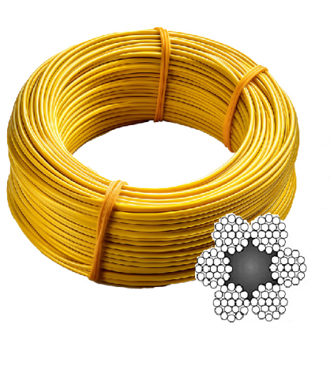 6 x 19 Plastic Coated Wire Rope