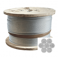 7x19 Wire Core Galvanized Steel Rope