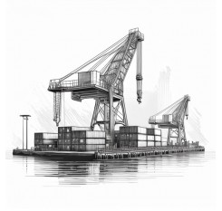 Dockside Crane Hoist Rope 8x19 Compacted Construction