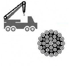 Mobile Crane Rope 35x7 Non-Rotating Construction