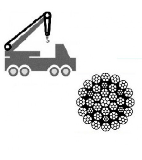 Mobile Crane Rope 35x7 Non-Rotating Construction