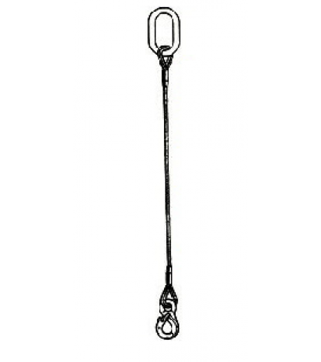 Single Leg Wire Rope Sling with Masterlink & Hook