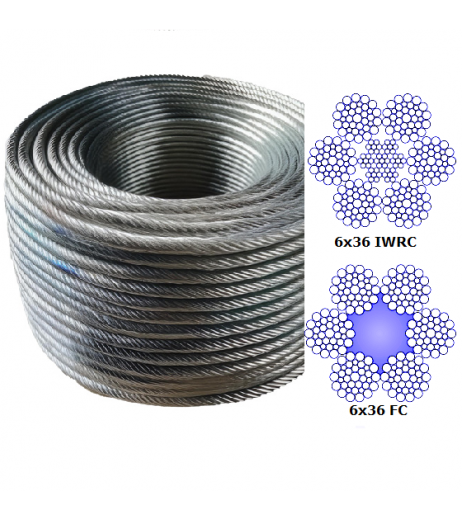 6x36 Stainless steel Wire Rope